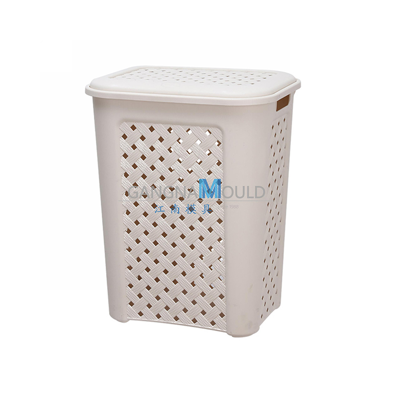 Molde de cesta de lavandería de plástico de almacenamiento de baño JN-371 