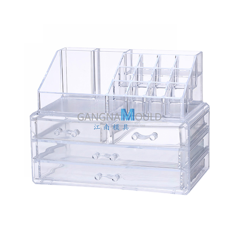 Molde para caja de almacenamiento cosmético por moldeo por inyección JN-347 