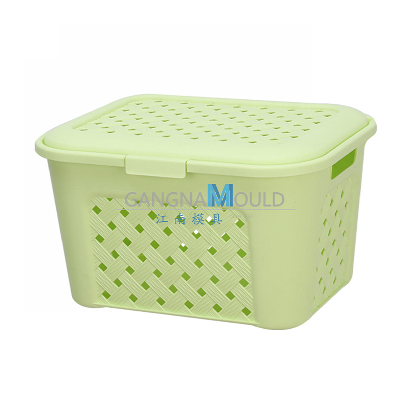 Molde de cesta de lavandería de plástico de almacenamiento de baño JN-379 