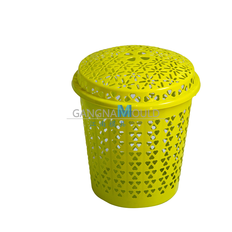 Molde de cesta de lavandería de plástico de almacenamiento de baño JN-369 