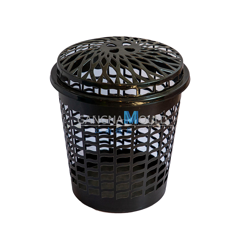 Molde de cesta de lavandería de plástico de almacenamiento de baño JN-370