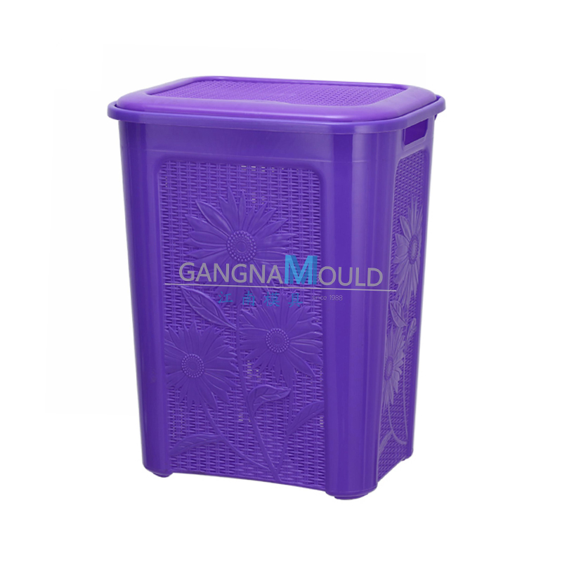 Molde de cesta de lavandería de plástico de almacenamiento de baño JN-375 