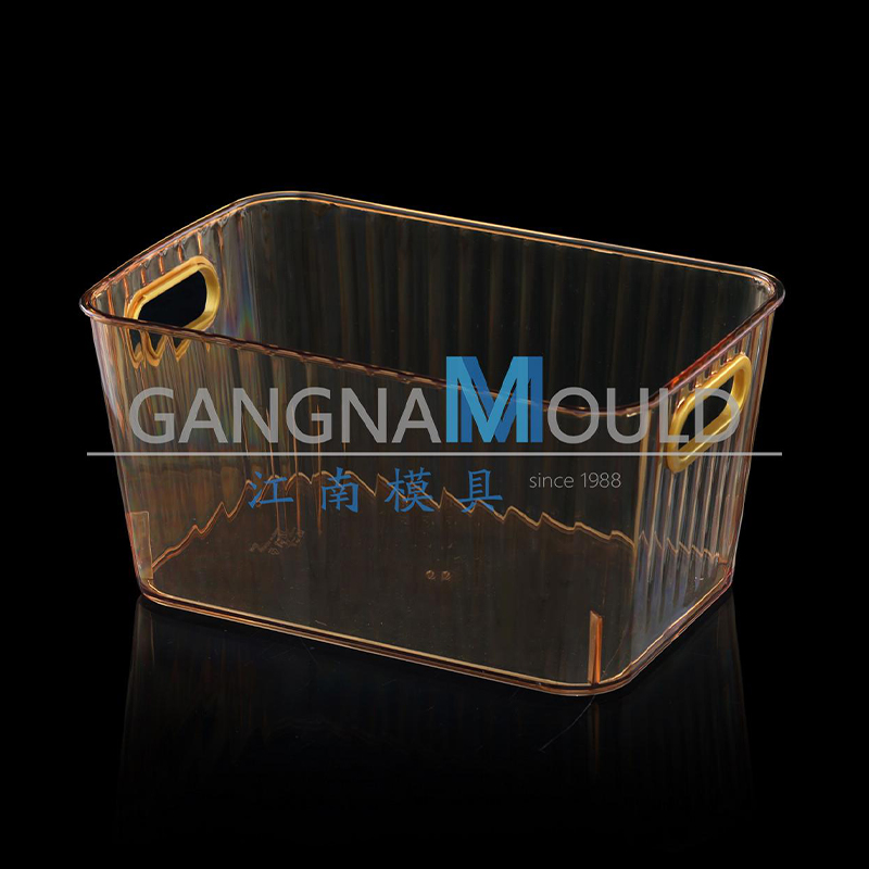 Molde de caja de cesta de escritorio de plástico transparente JN-303 