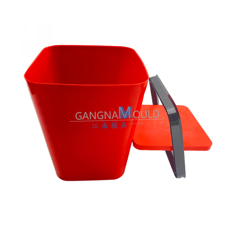 2、Molde de inyección para cubo de basura rectangular de plástico JN-238