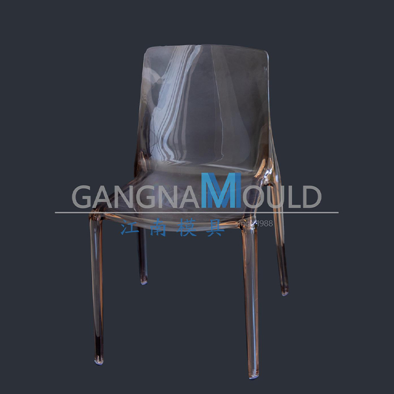 Molde de inyección de plástico para silla transparente de boda tipo cristal de PC JN-116