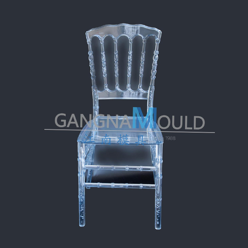 1、Molde de inyección para silla de boda transparente de cristal PC plástico JN-112