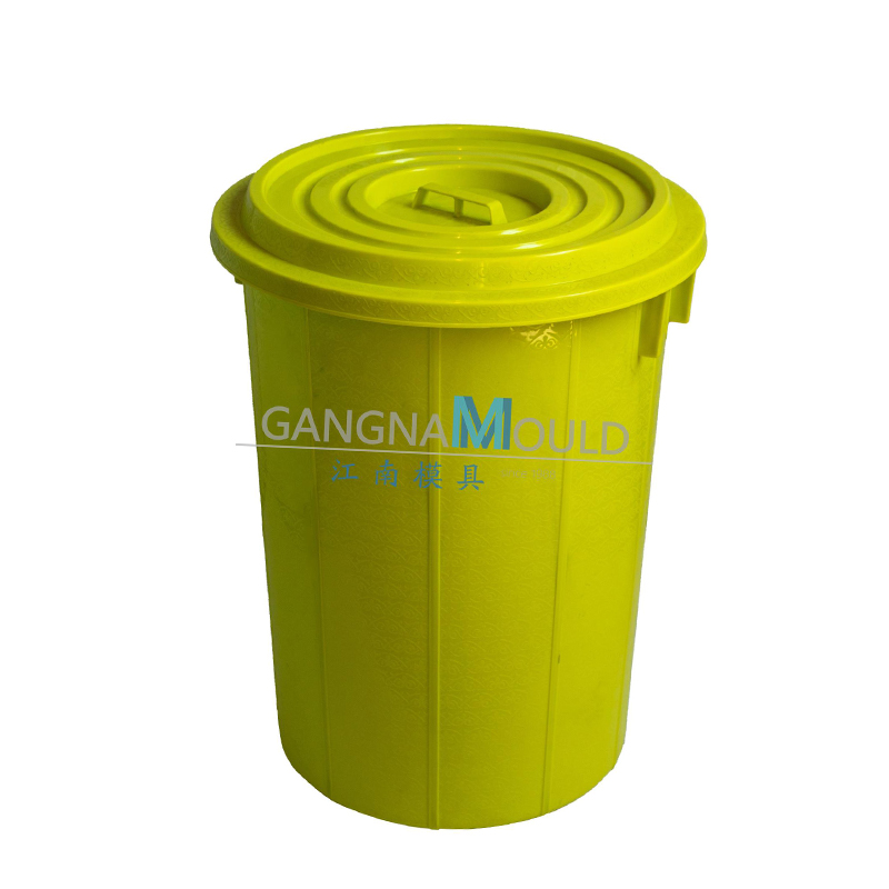 Molde para cubo grande de plástico con tapa JN-277 