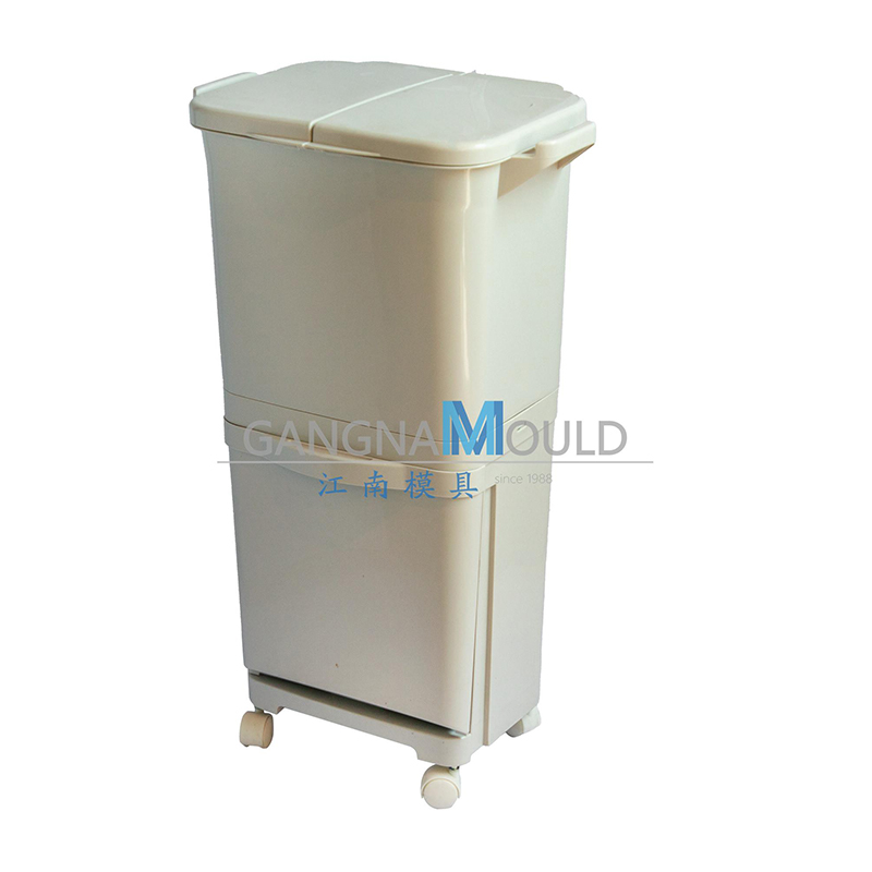 3、Molde para basurero reciclable con ruedas para exteriores JN-208