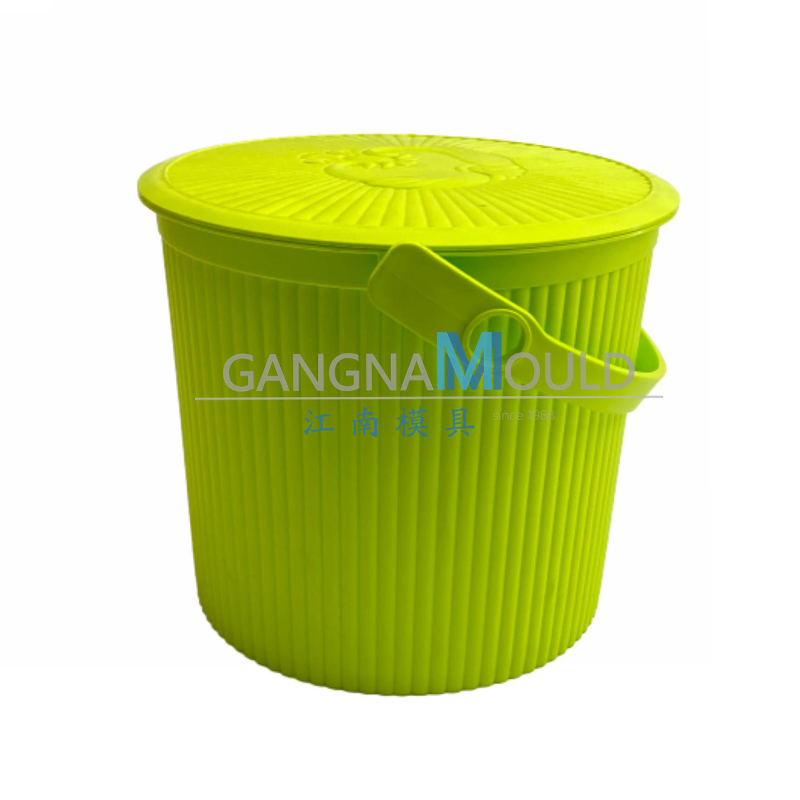 Molde para cubo grande de plástico con tapa JN-278 