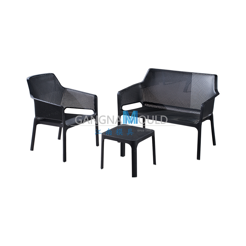 Molde de inyección para juego de sofá, mesa y sillas de imitación ratán para exteriores JN-628 